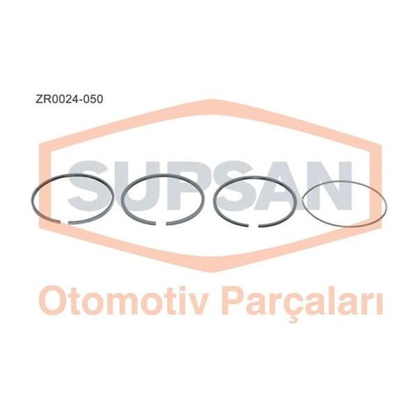 SUPSAN ZR0024-50 Segman Ford Fiesta / Fusion 1.4 TDCI Duratorq 8V Eng. Dv4 68Bg 2002 