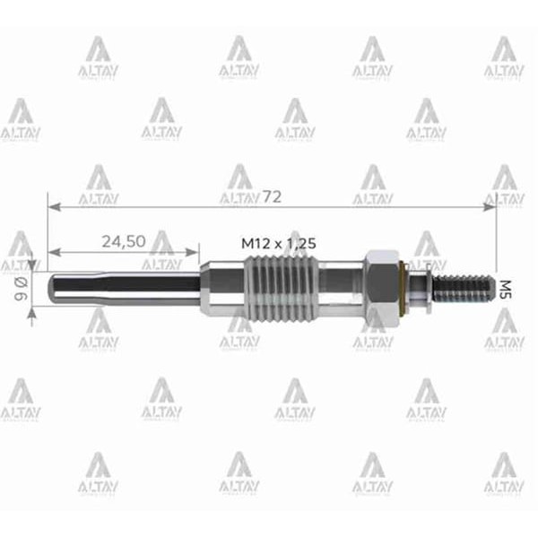 SVAC SV001 Isıtma Kızdırma Bujisi Tata Iveco Mercedes Gx74 