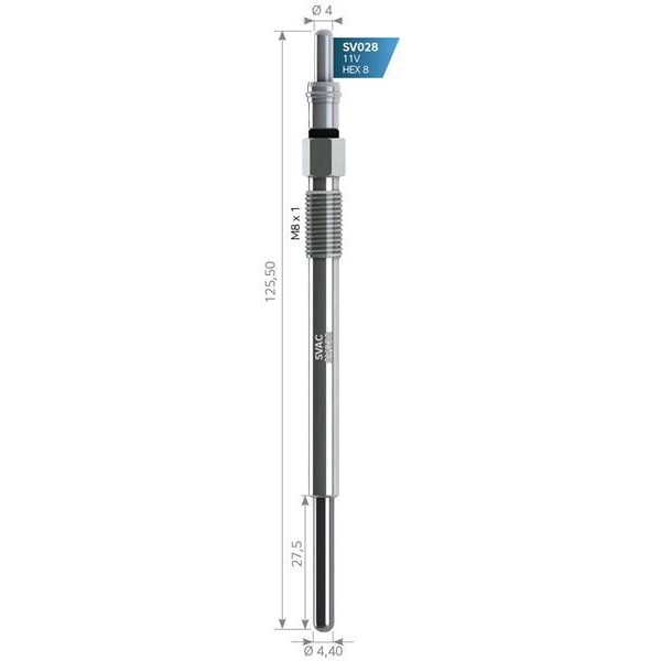 SVAC SV028 Isıtma Kızdırma Bujisi Mini Peugeout Gx4127 