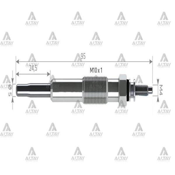 SVAC SV036 Isıtma Kızdırma Bujisi Trafic Kangoo Civatalı 