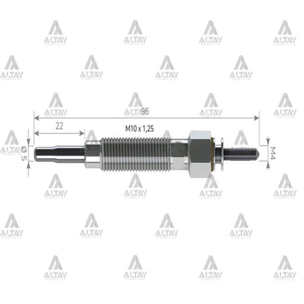 SVAC SV048 Isıtma Kızdırma Bujisi H100 Yeni Model 11V 36710-410- Gj55Mı 