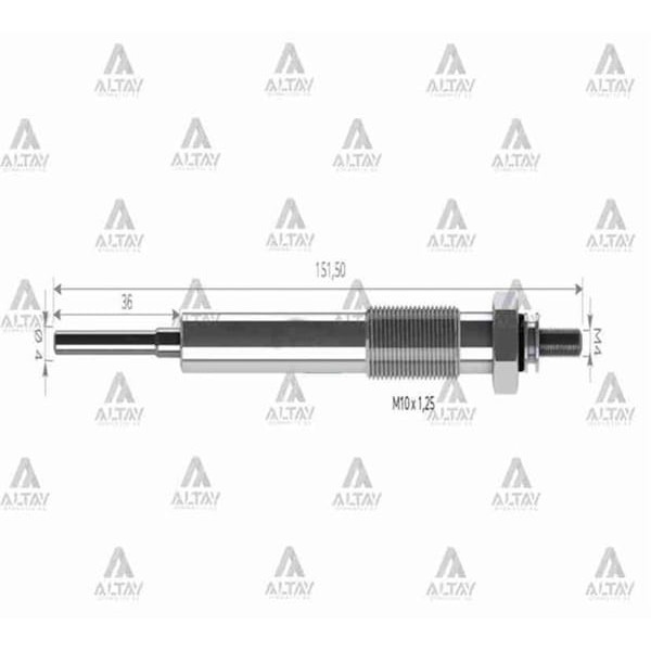 SVAC SV055 Isıtma Kızdırma Bujisi Dmax 06- Euro4 8980133920 89800-510