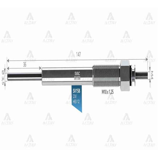 SVAC SV097 Isıtma Kızdırma Bujisi Fuso Canter 511 711 Pajero 4M40 Gj39Mı Cp05 