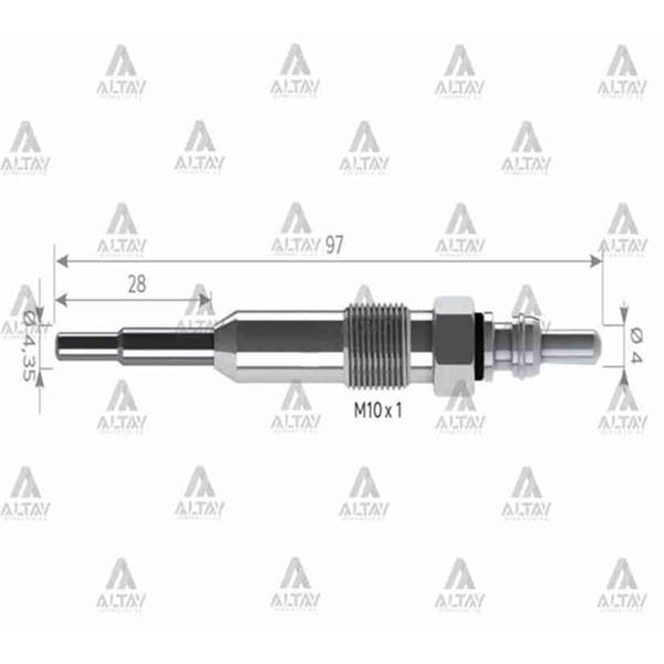SVAC SV105 Isıtma Kızdırma Bujisi 7V Skoda Gx3098 N10591608 