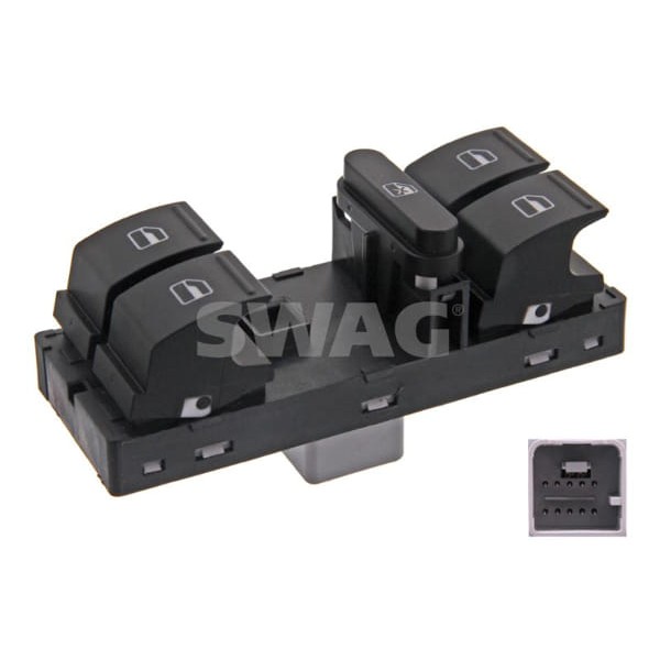 SWAG 30937489 Cam Açma Düğmesi Sürücü Tarafı Dörtlü Golf V VI Polo Passat Cc Tiguan Touran Jetta III 