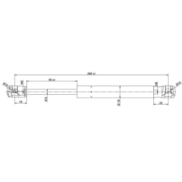 TUFF SUPPORT 614203 Bagaj Amortisörü Vectra C 02-04