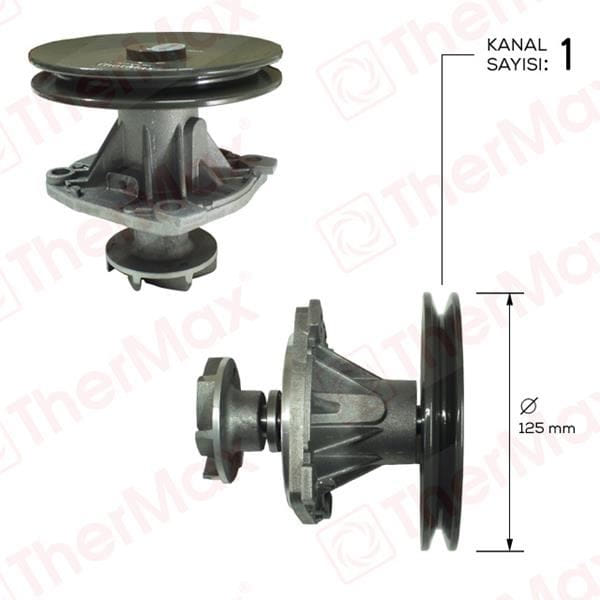 THERMAX T01.110 Devirdaim Su Pompası Murat 131 SLX Tempra Tipo Uno 70 Sarı Kasnak