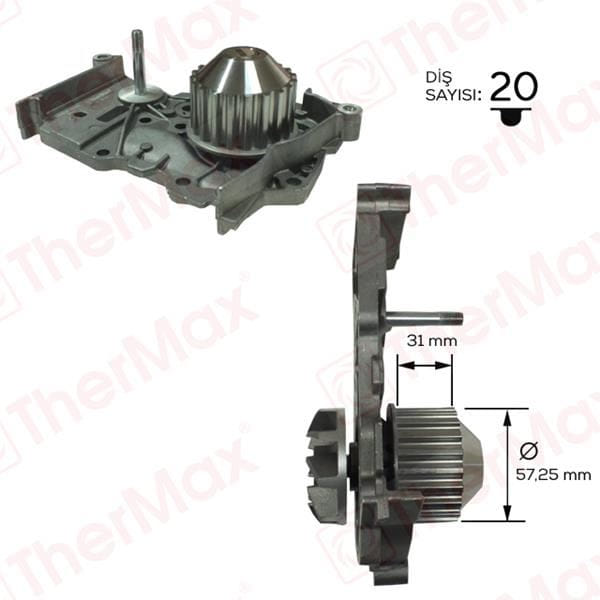 THERMAX T01.121 Devirdaim CLIO Kangoo Megane Laguna Scenic Fluence Logan Lodgy 1.6 16V 801-46297-770 