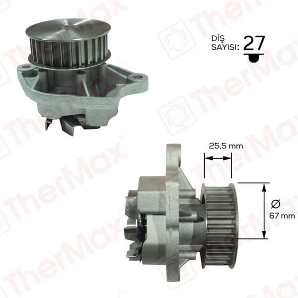 THERMAX T01.171 Devirdaim Polo 00-12 1.4 16V Ibiza Cordoba Fabia 1.4 16V 04-10 Ahw-Bby Bky Cgl