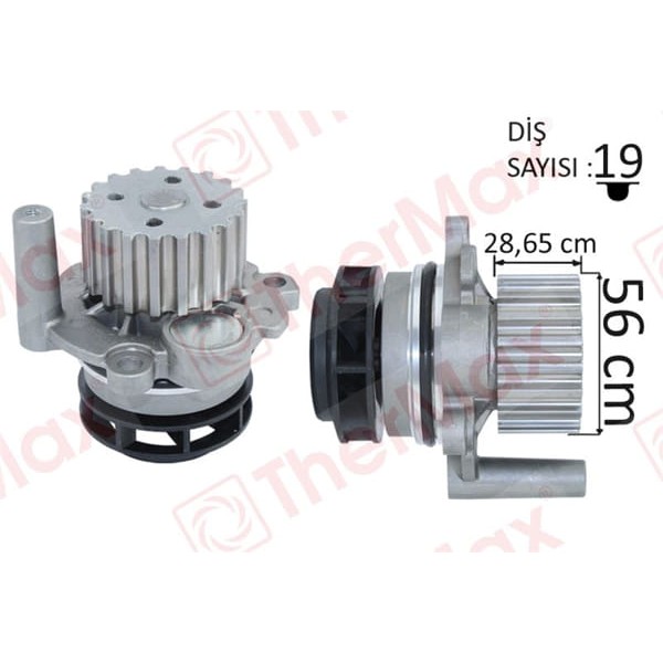 THERMAX T01.173 Devirdaim Crafter T6 A3 Jetta Caddy Polo Passat 1.2 1.6 2.0TDI Cayb C D-Caab C-CKUB- 