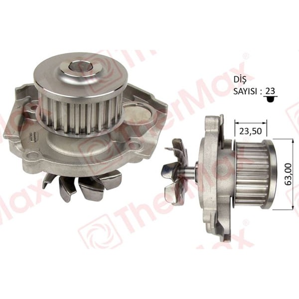 THERMAX T01.177 Devirdaim Albea Punto Linea Idea Stilo Brava Ypsılon 1.2 1.4 16V Pa866