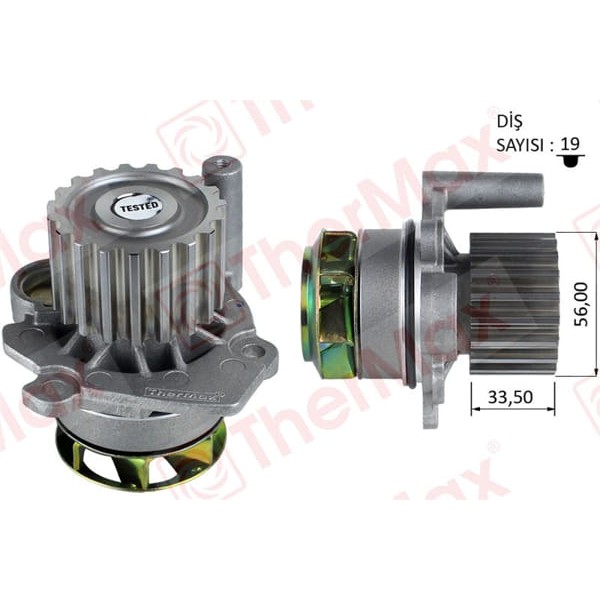 THERMAX T01.204 Devirdaim Passat A4 A6 Golf V -Superb 2.0TDI 06-10 Bkp-Bkd Bre