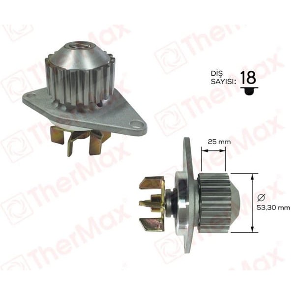 THERMAX T01.224 Devirdaim 206 207 1007 Partner Berlingo C2 C3 Saxo Xsara 1.4 Pa837 