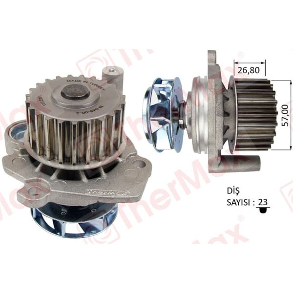 THERMAX T01.227 Devirdaim Golf 97-05 Bora Passat 00-05 -A4 00-04 Cordoba Ibiza IV Toledo II Octavia 