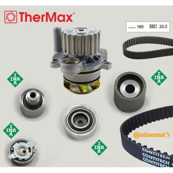 THERMAX T15.173 Triger Eksantrik Gergi Seti Devirdaimlı Crafter T6 A3 Jetta Caddy Polo Passat 1.2 1.