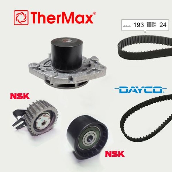 THERMAX T15.175 Triger Eksantrik Gergi Seti Devirdaimlı 194X240 Doblo 10- Bravo II 08- Linea 09 1.6D 