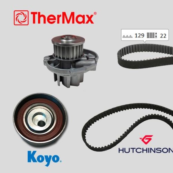 THERMAX T15.189 Triger Eksantrik Gergi Seti Devirdaimlı 129×220 Doblo 01- Palio 01-05 Albea 07- Line