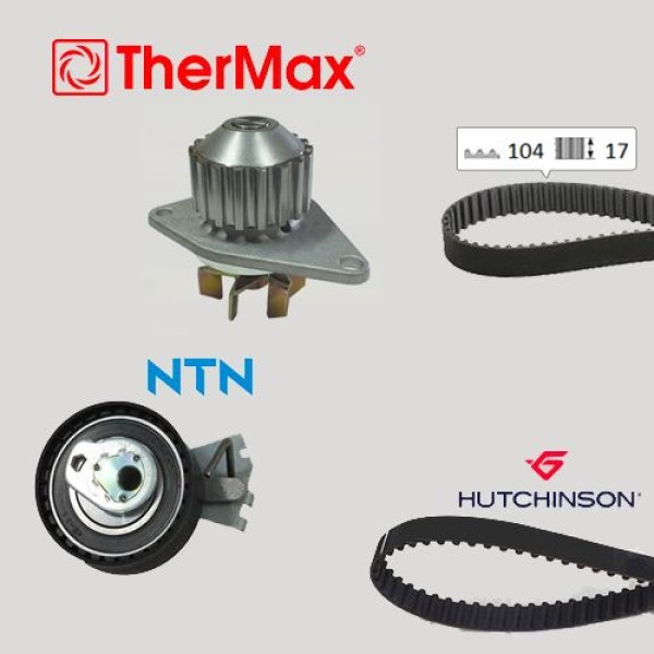 THERMAX T15.224 Triger Eksantrik Gergi Seti Devirdaimlı 104X170 106-206 207 307-Bipper Partner Berli