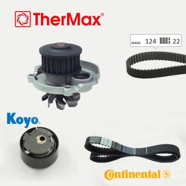 THERMAX T16.177 Triger Eksantrik Gergi Seti Devirdaimlı 124×220 Brava 1.2 Bravo I II 1.2 1.4 Doblo 1