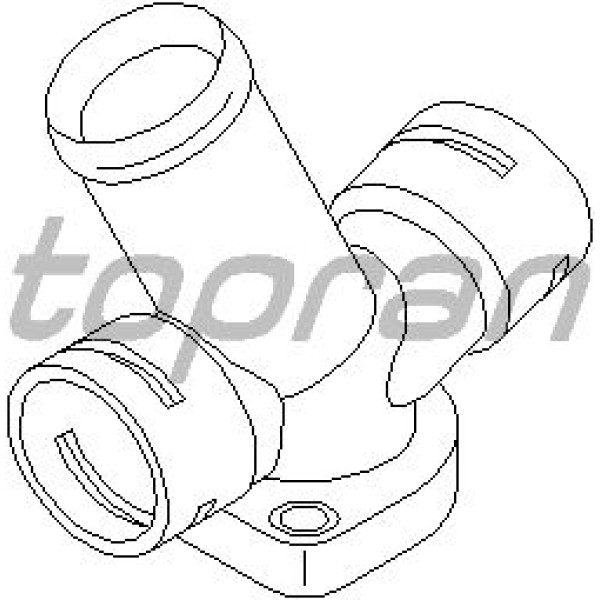 TOPRAN 107613001 Su Flanşı-(Vw: Transporter T4 96-03 2,4 2,5) 