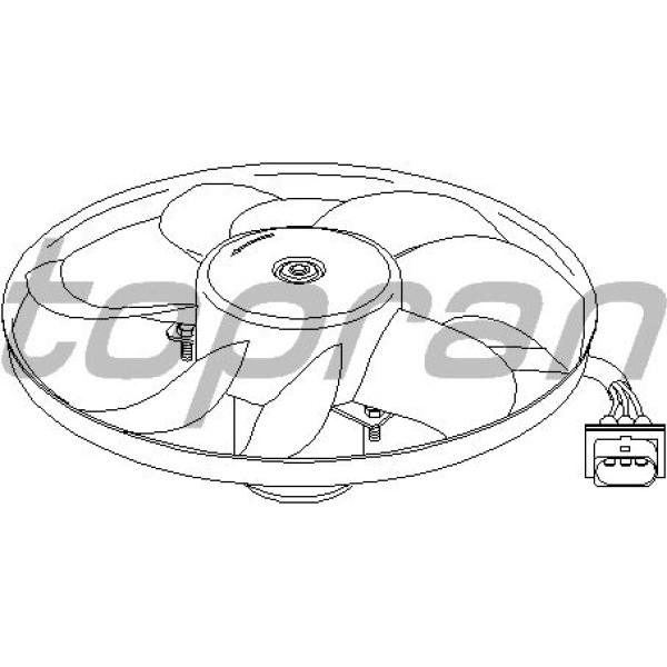 TOPRAN 107704001 755 Fan Motoru Bora 98 Golf IV 97 Polo 94 A3 96 Leon 99 Toledo 99 Fabia 99 Octavia