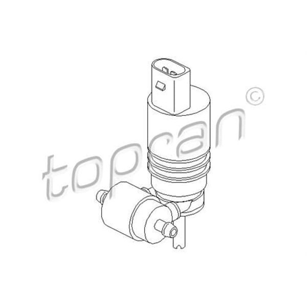 TOPRAN 107819001 Silecek Fıskiye Motoru-(Vw: Golf V/Jetta/Passat/Scırocco/Tiguan/Transporter T5 T6/P 