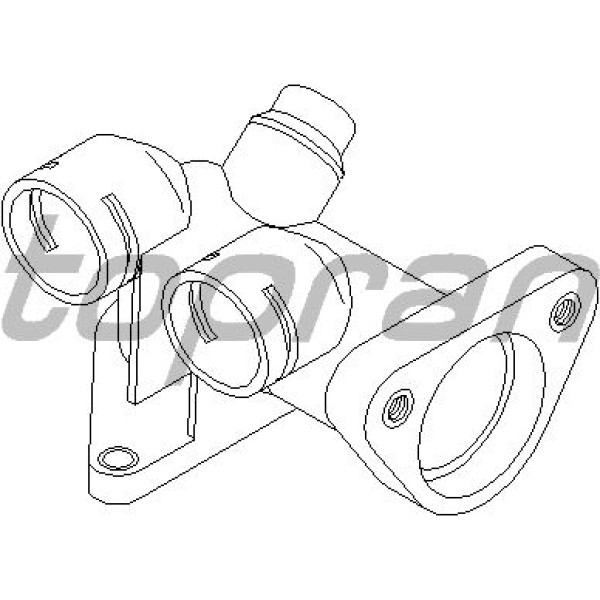 TOPRAN 108196001 Su Flanşı-(Vw: Passat/Audi: A4/A6 1,8 Adr 1,8T Aeb) 