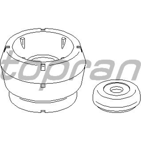 TOPRAN 108561001 Ön Amortisör Takozu-Rulman (VW Golf 98-06 Polo 10- Audi A3 97-03 Seat Ibiza 09-17 L 