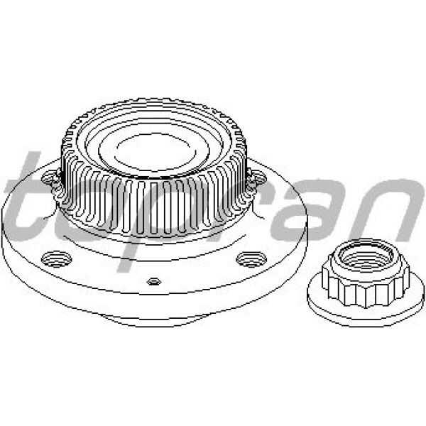 TOPRAN 109701001 Teker Poryası Arka (Volkswagen :Polo/ Seat : Cordoba-Ibiza 94-02) 