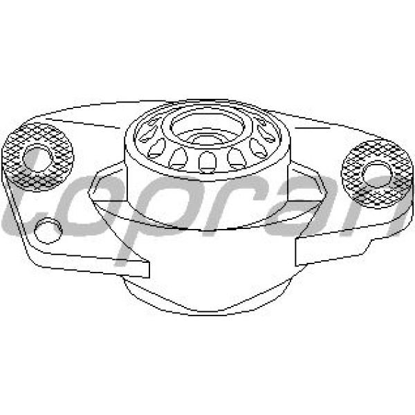 TOPRAN 110154001 Amortisör Üst Takozu (Vw: Golf V-VI-Jetta III)