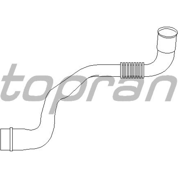 TOPRAN 110333001 Hava Borusu-(Vw: Bora/Golf IV 1,6 Bfq/Golf V/Jetta/A3 1,6 Bgu Bse)