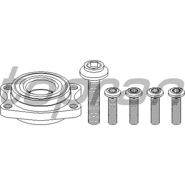 TOPRAN 110517001 Aks Bilyası On-(Vw: Passat 01-05/A4 01-08/A6 98-05)