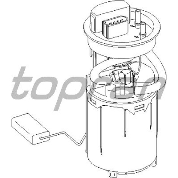 TOPRAN 110581001 Yakıt Pompası Komple (VW Golf  98-06  Audi A3 97-03  Tt 99-02)
