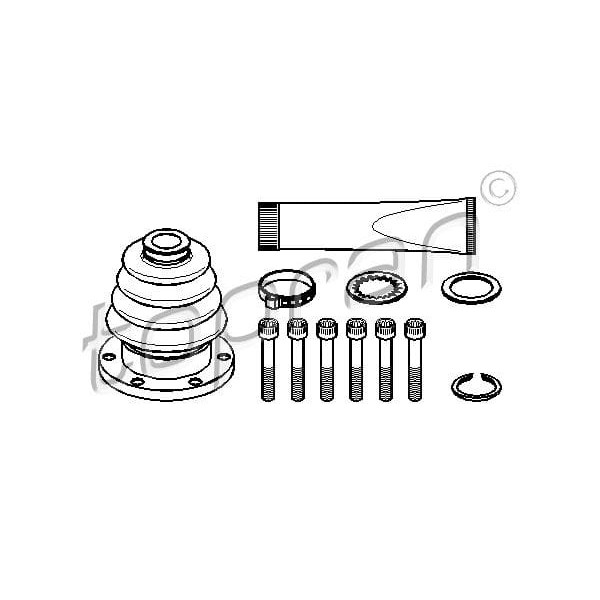 TOPRAN 114360001 Amortisör Takozu Arka Yuvarlak 118 Mm-(Vw: Golf 04-13/Jetta 06-15/Scırocco 09-15) 