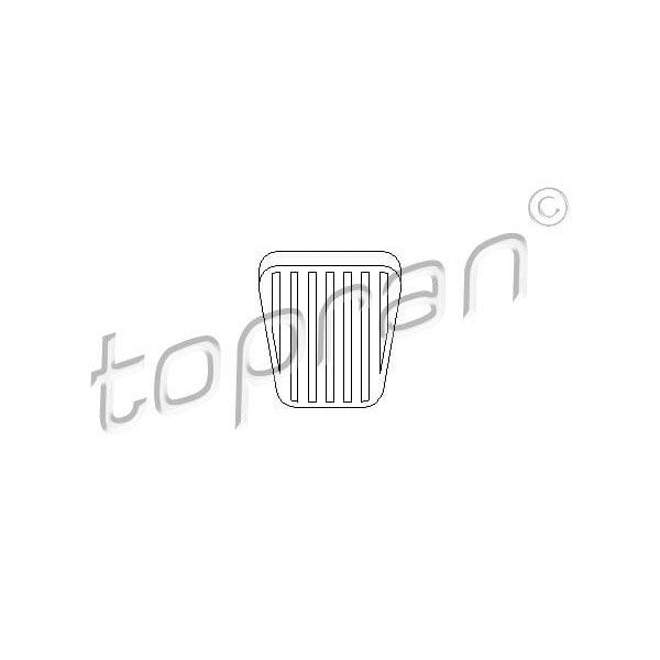 TOPRAN 200912001 Fren Pedal Lastiği (Opel: Astra F-Corsa B-Combo) 