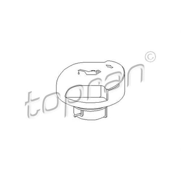 TOPRAN 201298001 Motor Yağ Kapağı Opel:Astra F-Corsa B-Tıgra 1.4I 16V- 1.6I 16V X14