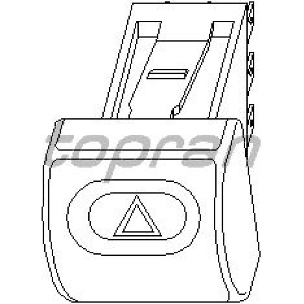 TOPRAN 202200001 Dörtlü İkaz Düğmesi (Opel: Astra F) - 