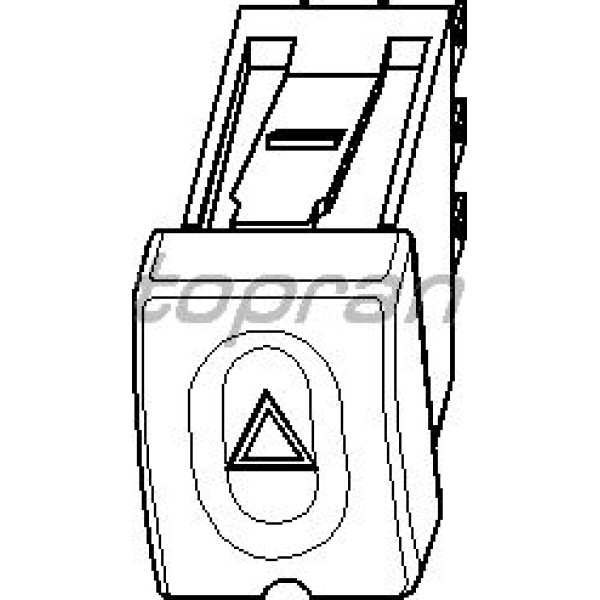 TOPRAN 202201001 Dörtlü İkaz Düğmesi (Opel: Corsa B 94-00/Combo 94-01) 
