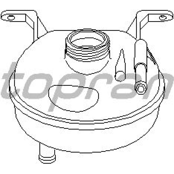 TOPRAN 202251001 Genleşme Deposu (Opel: Corsa B- Combo) 
