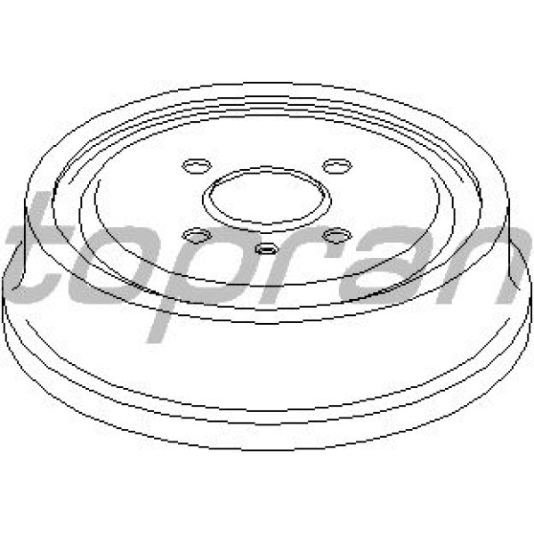 TOPRAN 205238001 Fren Kampanası (Opel: Astra F-G Vectra B Combo) 