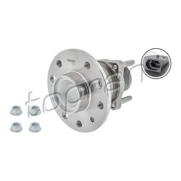 TOPRAN 205774001 Arka Teker Poryası Rulmanlı(Opel: Astra G-Vectra A-B-Combo-Merıva-Zafira 1.6-1.8-2. 