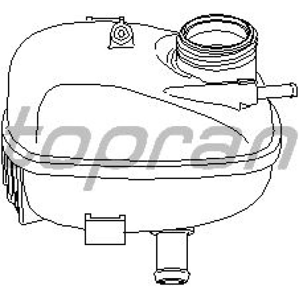 TOPRAN 206672001 Genleşme Tankı (Opel: Corsa C-Combo) 