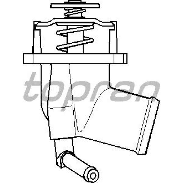 TOPRAN 206709001 Termostat (Opel: Corsa C 1.4/Astra G 1.4/1.6/Vectra 1.6) 