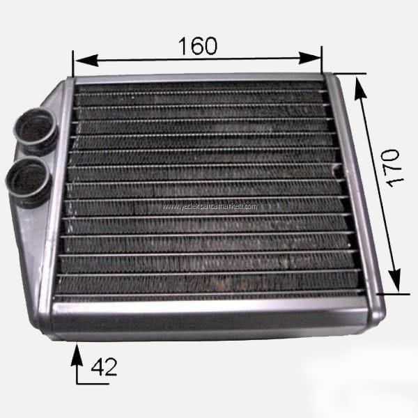 TOPRAN 207469001 Kalorifer Radyatörü (Opel:Corsa C-Tıgra Twıntop 1.2-1.4-1.8-1.3Cdtı-1.7Cdtı 00- (16 