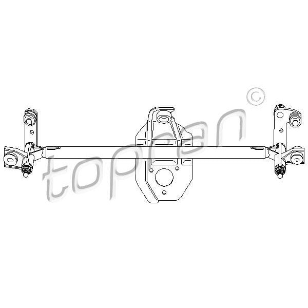 TOPRAN 207944001 Silecek Mekanizması (Opel: Corsa C 00-09) 