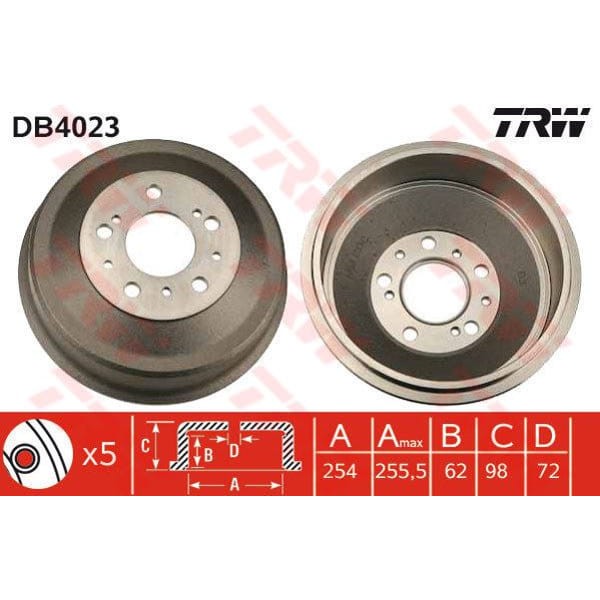 TRW DB4023 Fren Kampanası Ducato 94-06 / Boxer 94-02 / C25 Jumper 94-06