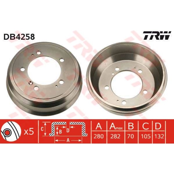 TRW DB4258 Fren Kampanası Master II 98- / Movano A 98-