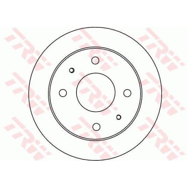 TRW DF4132 Fren Diski Ön Atos 98- Düz 230Mm
