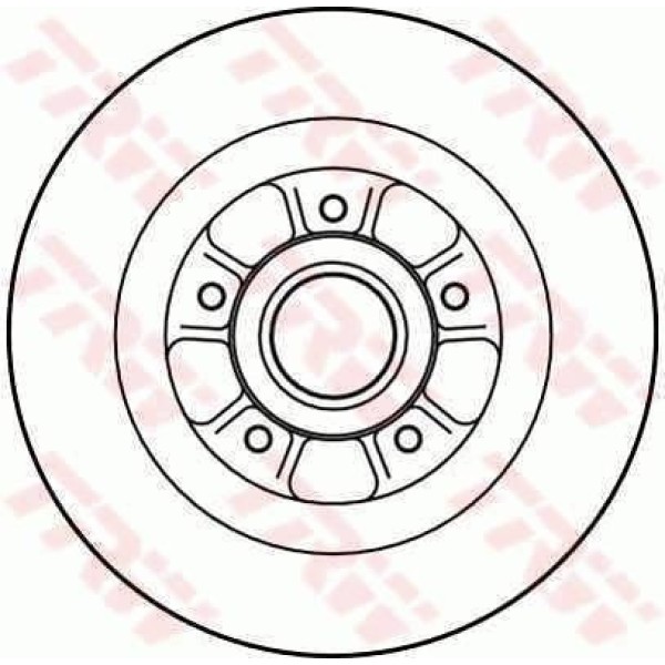 TRW DF4227 Fren Diski Arka Laguna II 01- Düz 274Mm 