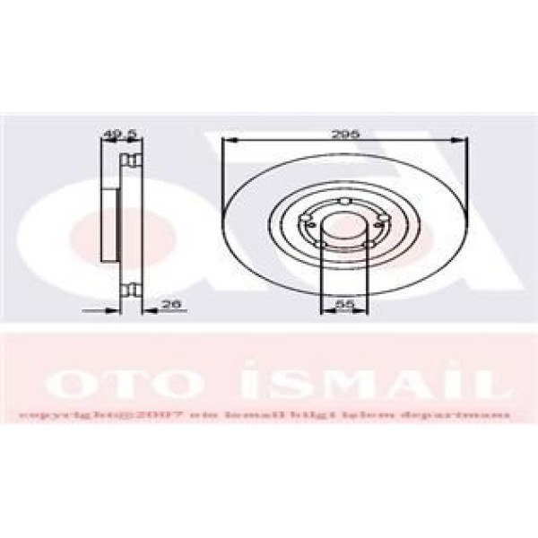TRW DF4415S Fren Diski Ön Corolla Verso 04- Avensis 03-08 Havalı 295Mm 